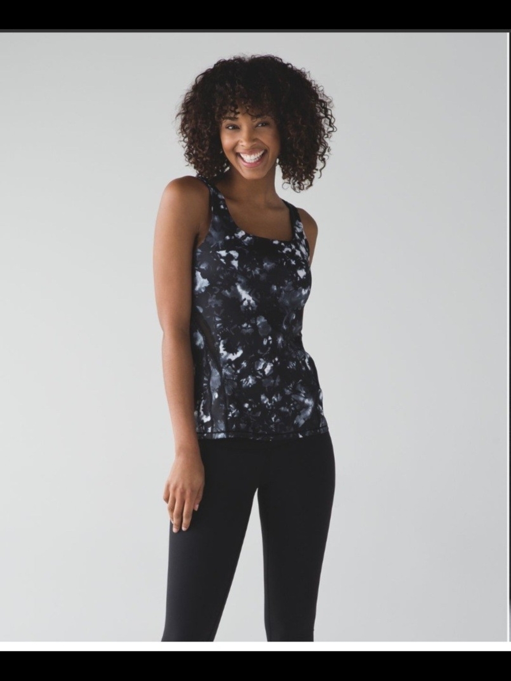 Lululemon Rise And Flow Tank In Dusk Dye White Black